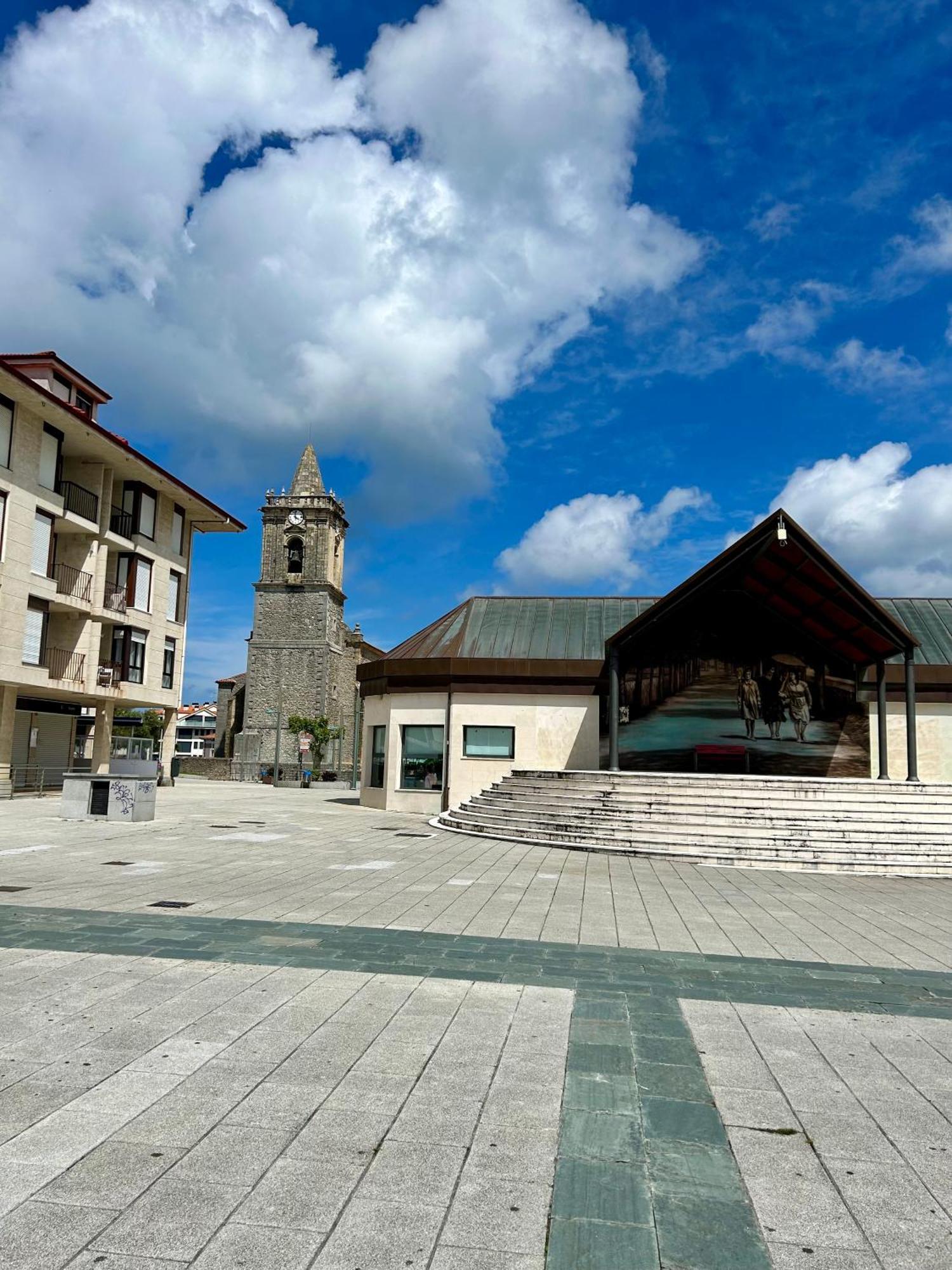 Apartamento Plaza De La Villa Playa Trengandin Noja Esterno foto